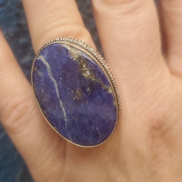 New Lapis Lazuli 925 Silver Ring. - Picture 6 of 16